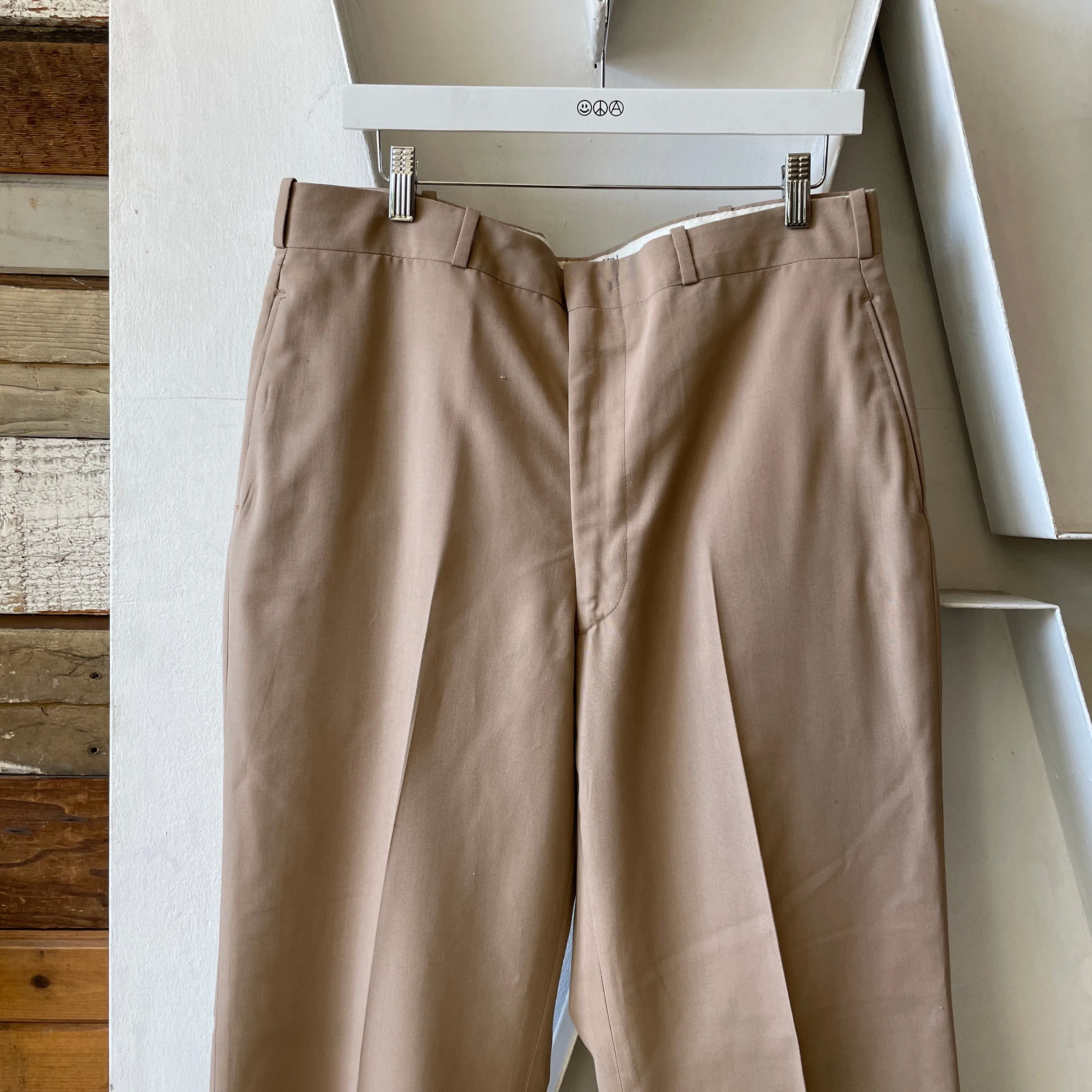 60’s Finesilver Khaki Officer Pants - 34" x 30"