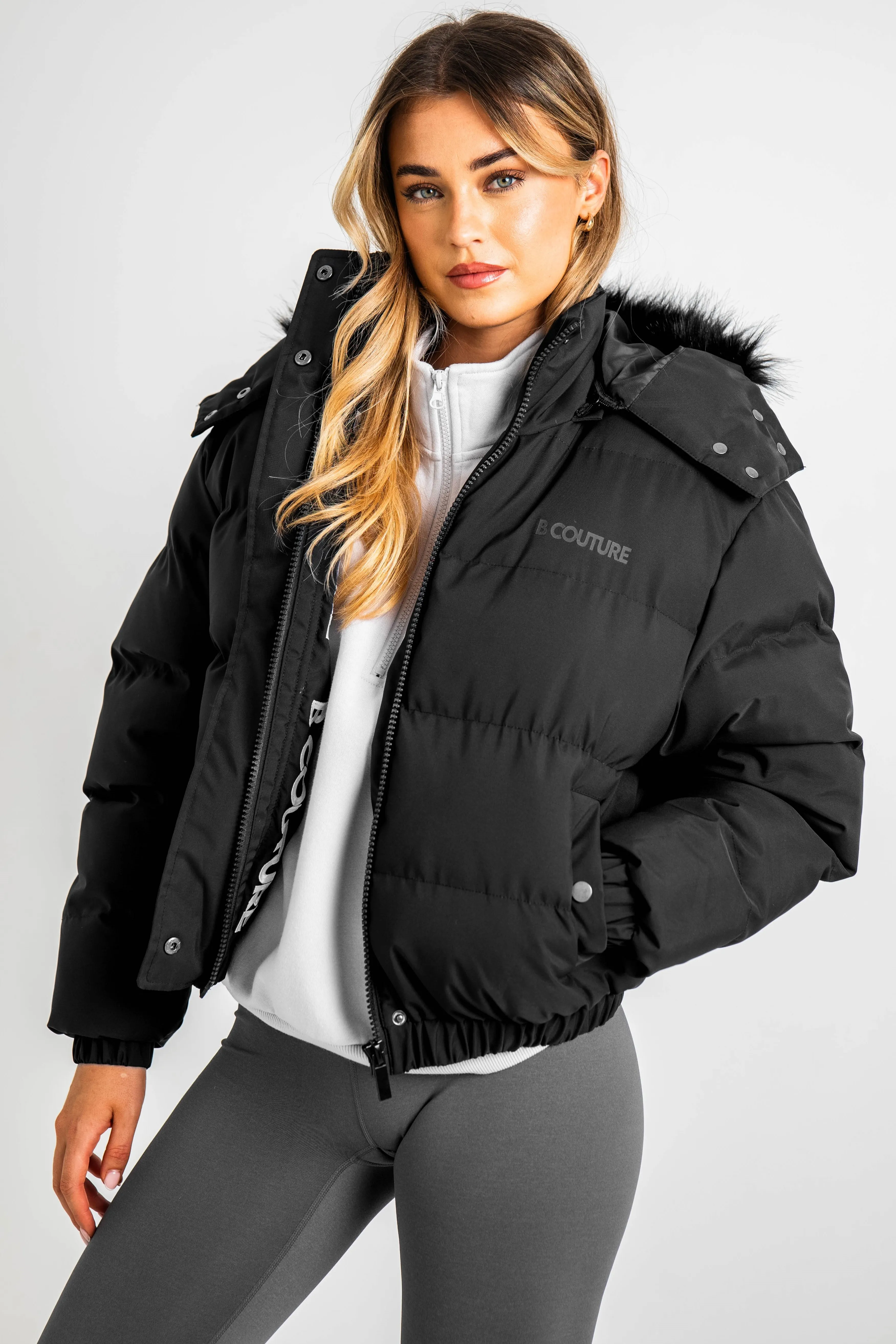 Ashby Puffer Jacket - Black