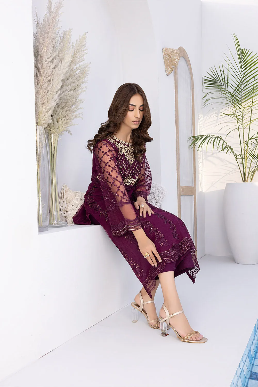 Azure Luxury Embroidered Formal Shirts – Plumrose