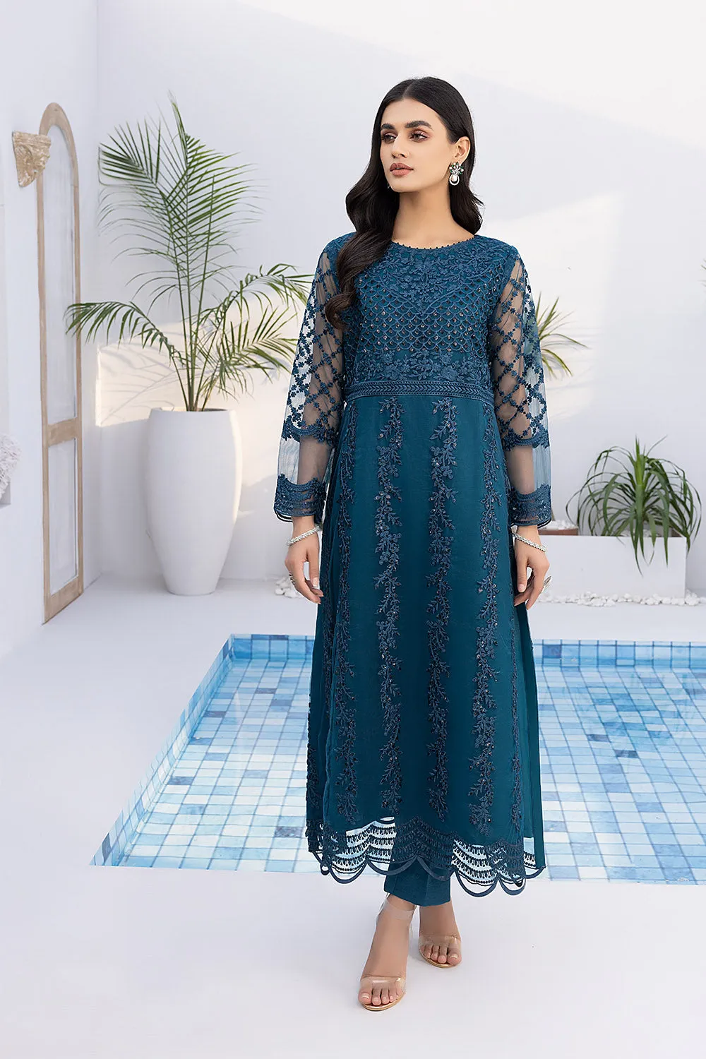 Azure Luxury Embroidered Formal Shirts – Sea Star