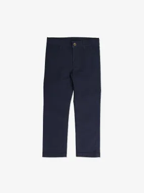 Boys Navy Blue Chinos