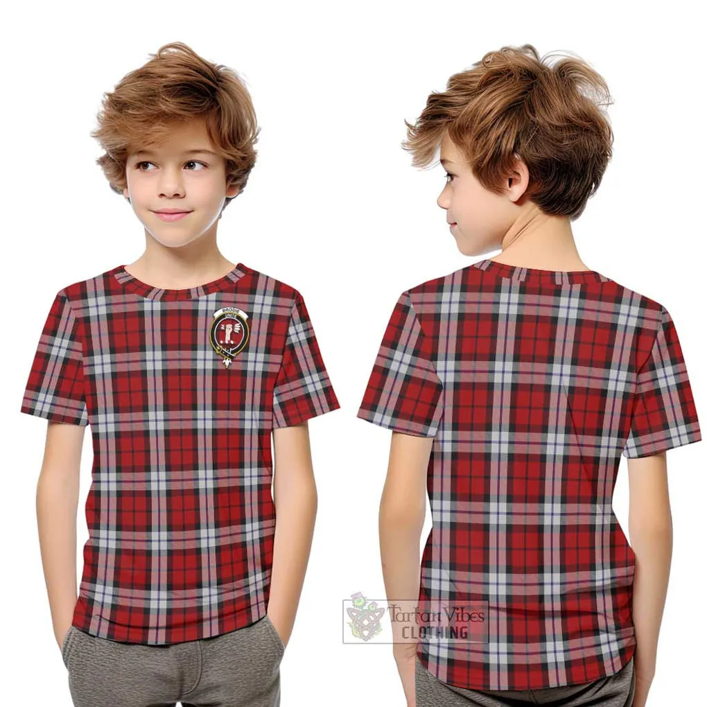 Brodie Dress Tartan Kid T-Shirt with Family Crest