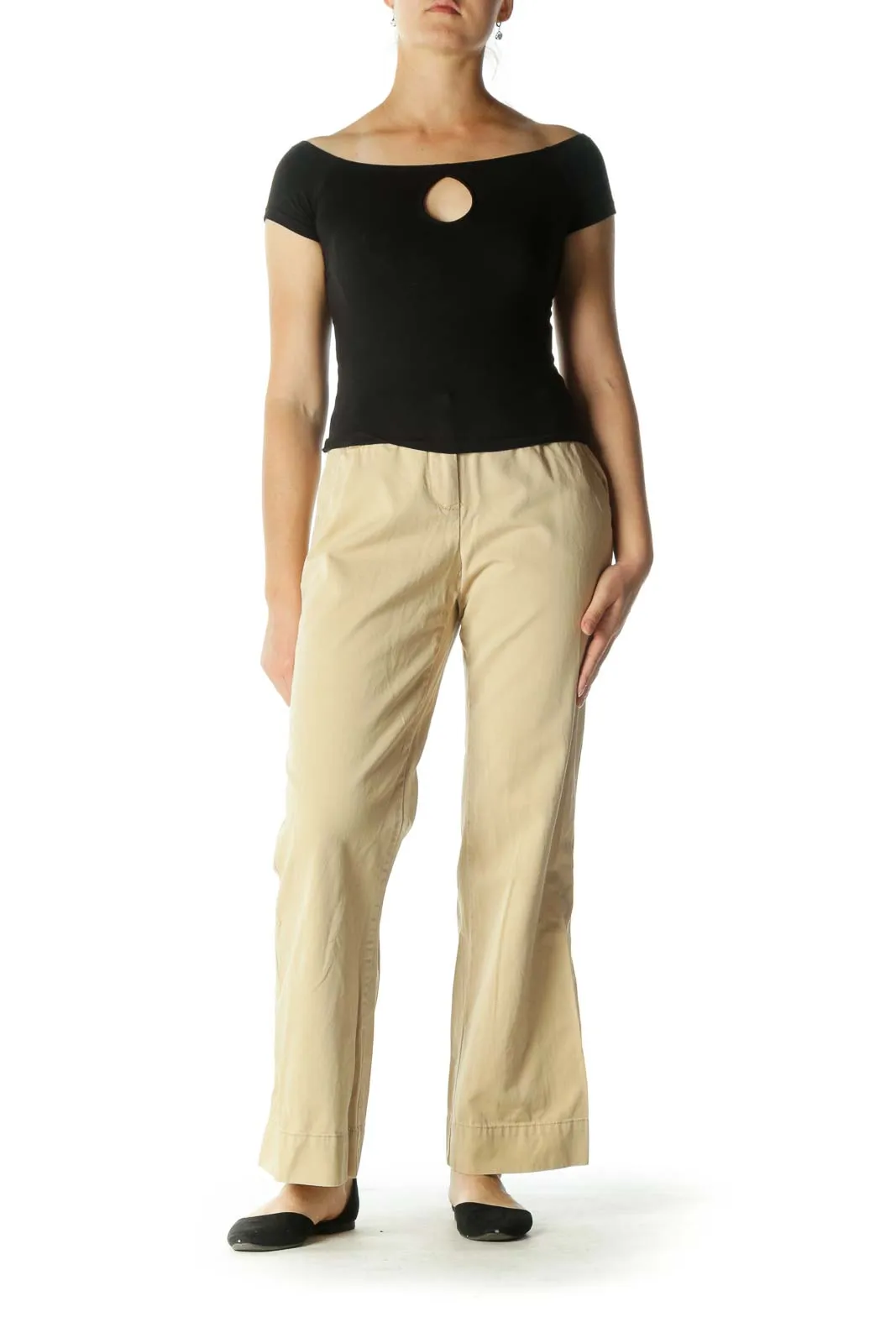 Brown Wide-Leg Pants