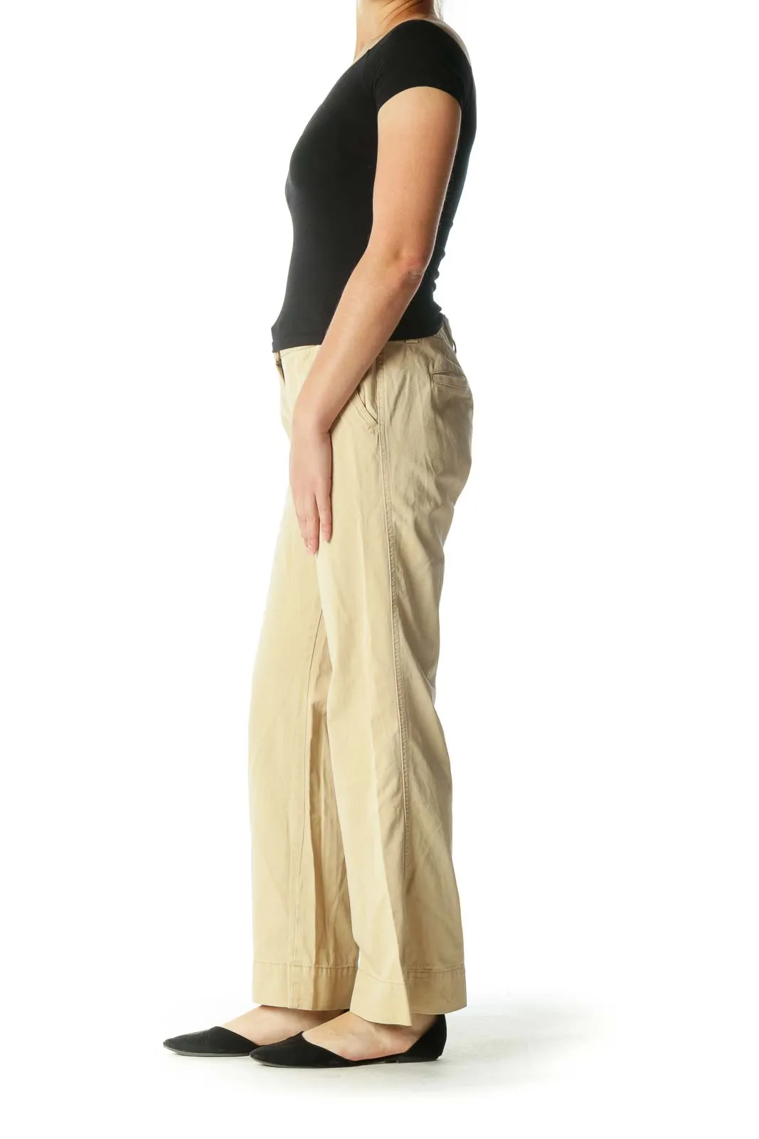 Brown Wide-Leg Pants