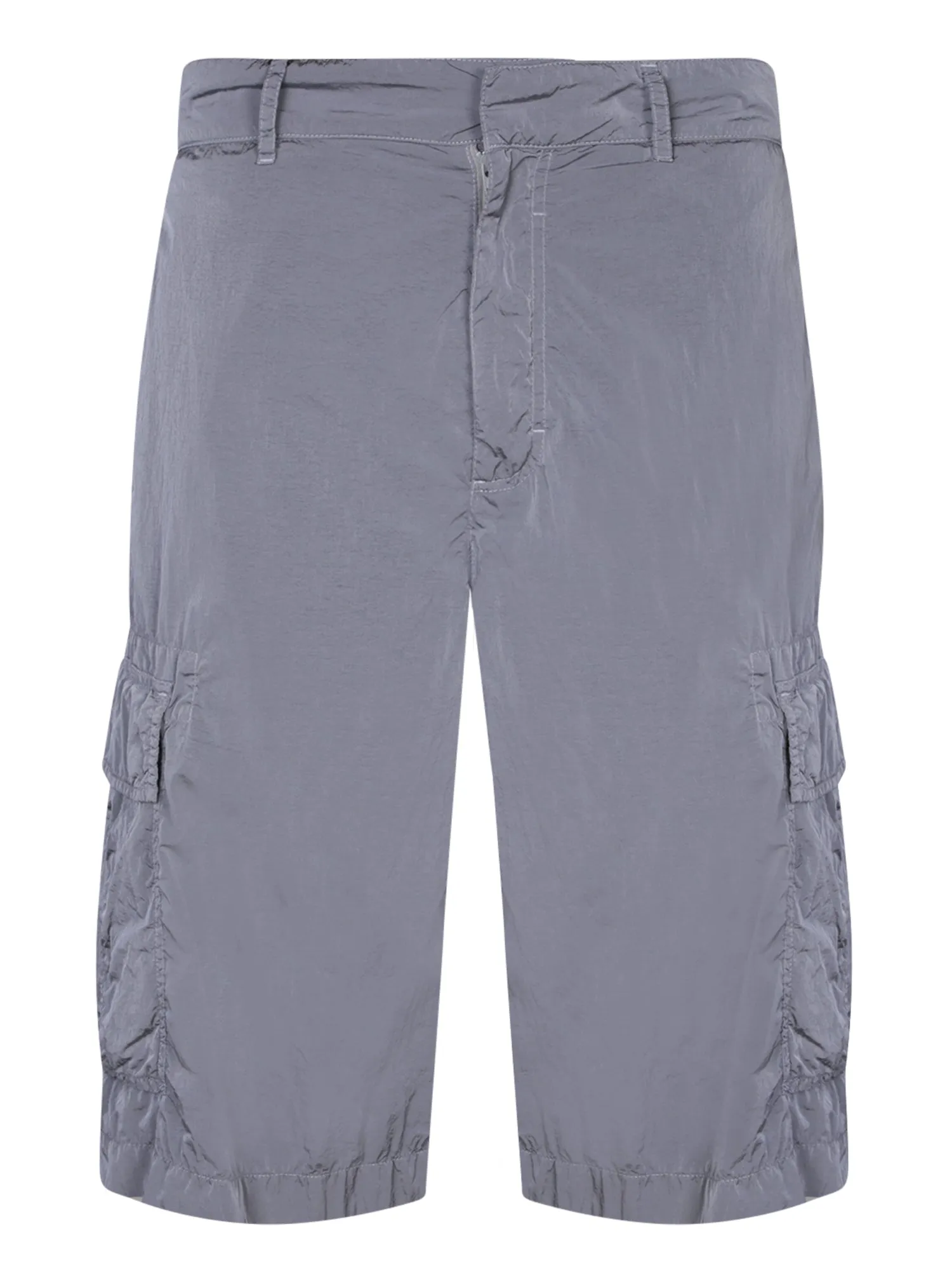 Cargo denim grey bermuda shorts