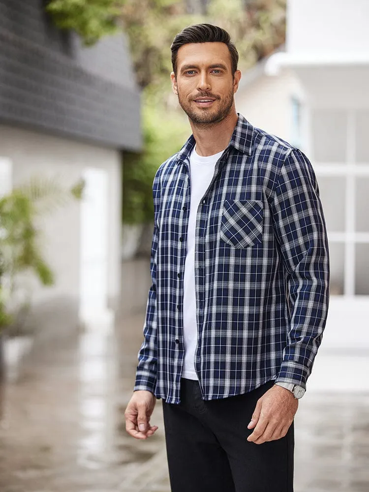 Classic Long Sleeve Plaid Shirts (US Only)