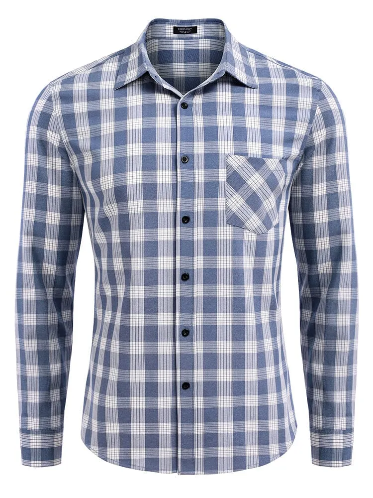 Classic Long Sleeve Plaid Shirts (US Only)