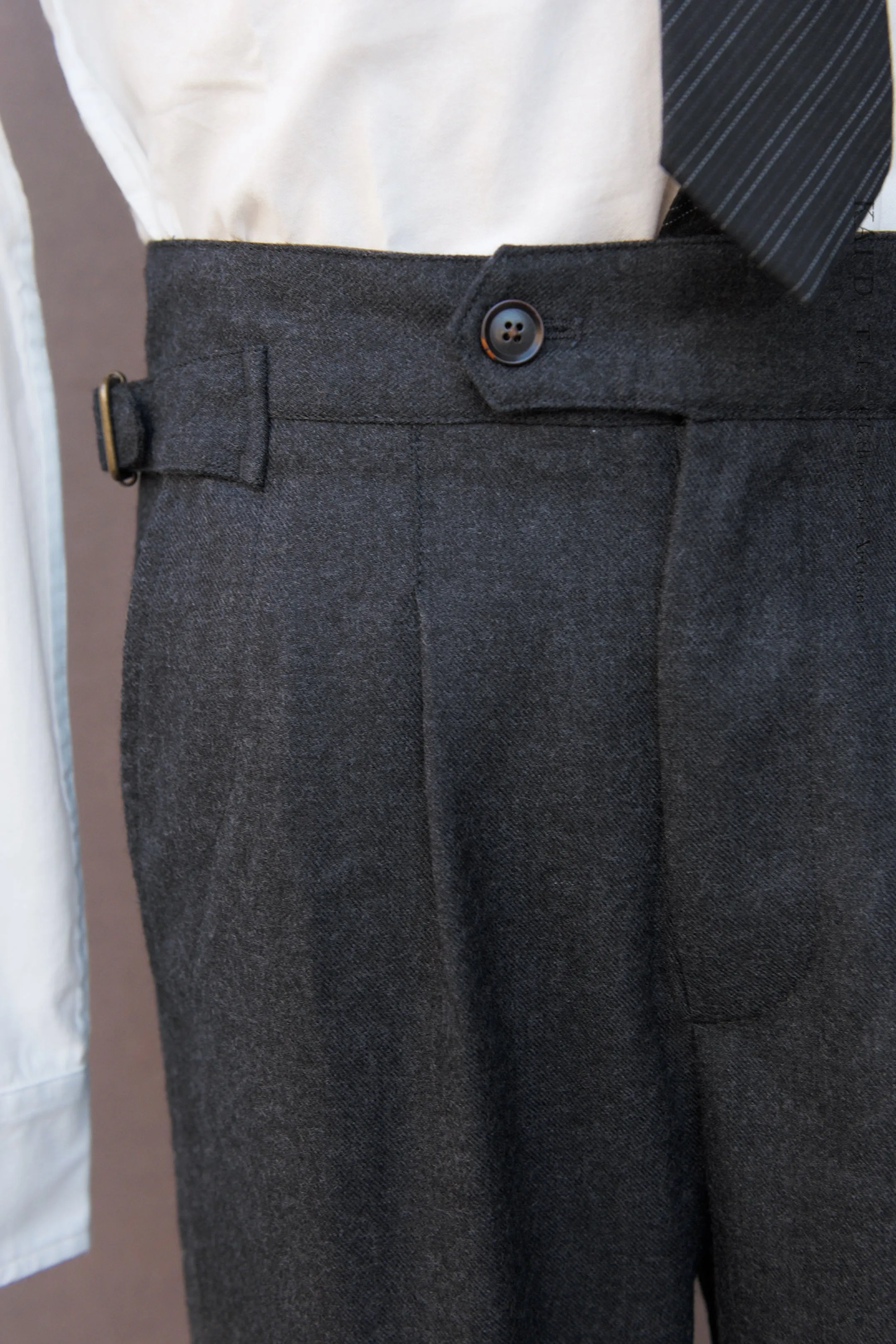 Cooper Pants - British Charcoal Wool - 32, 34, 36