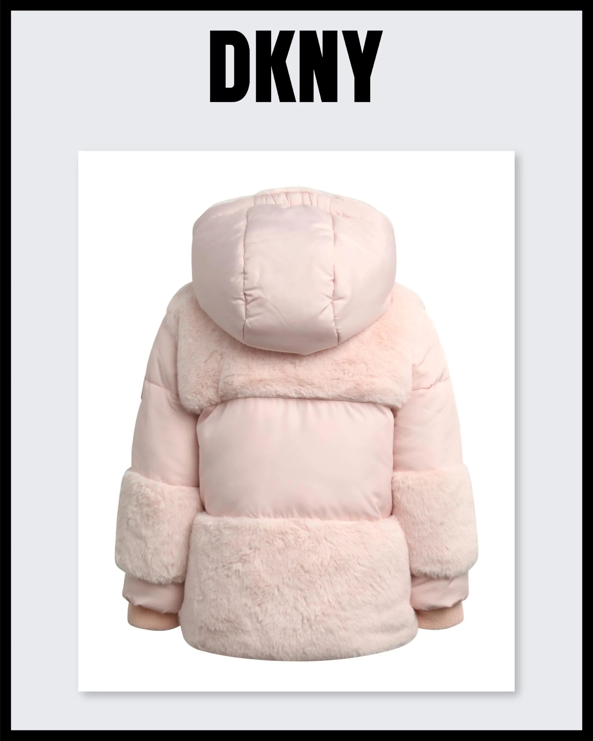 DKNY Infant Toddler Baby Girls' Winter Coat- Polar Fleece Lined Hooded Quilted Bubble Puffer Jacket for Girls (12M-4T), Size 4T, Blush