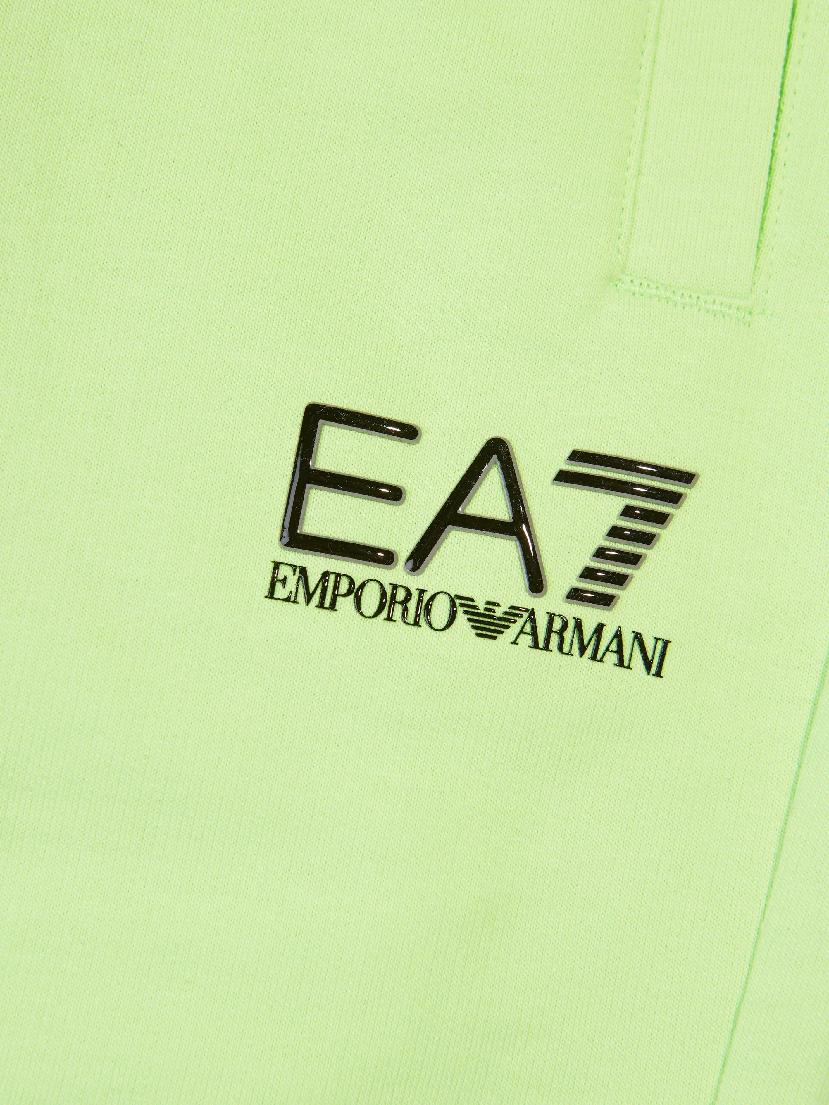 EA7 Emporio Armani Boys Train Core ID Bermuda Shorts in Green