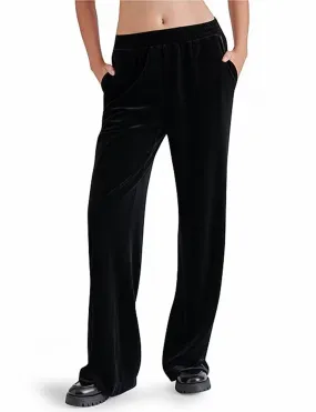 Gilda Velvet Pant, Black