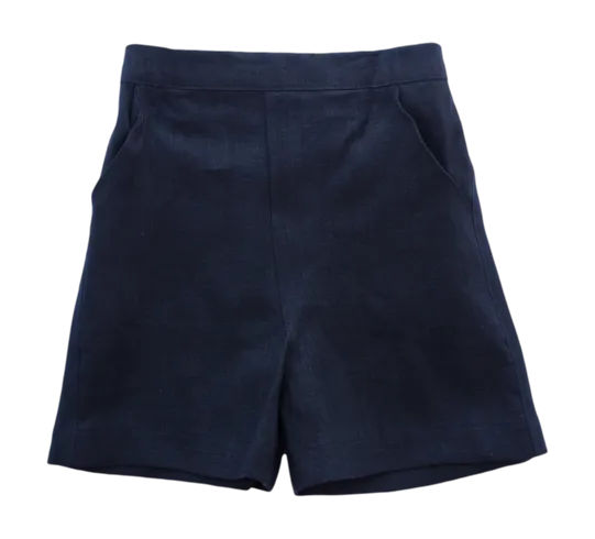 Jack and Teddy Navy Linen Shorts