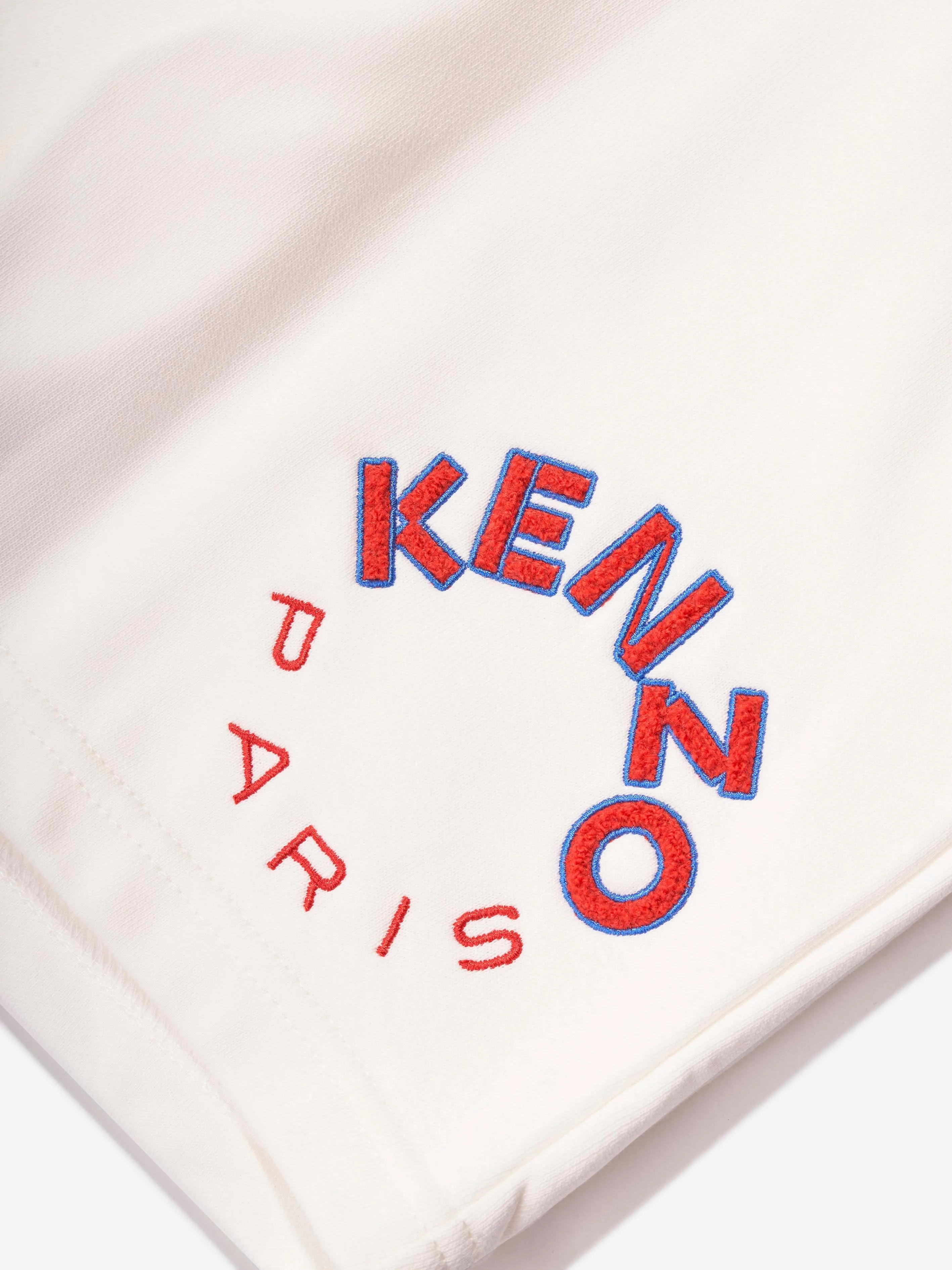 KENZO Kids Logo Bermuda Shorts in Ivory