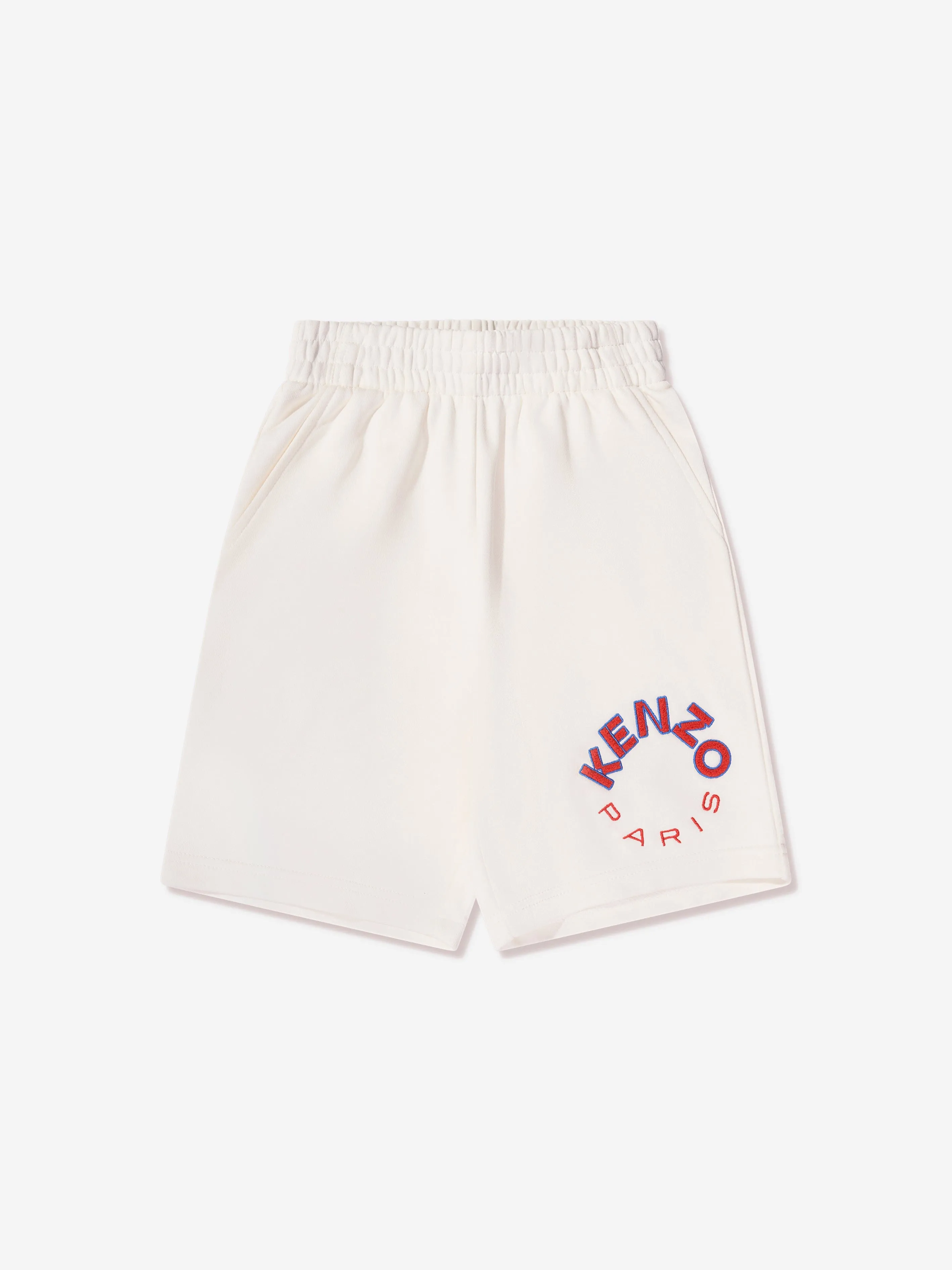 KENZO Kids Logo Bermuda Shorts in Ivory