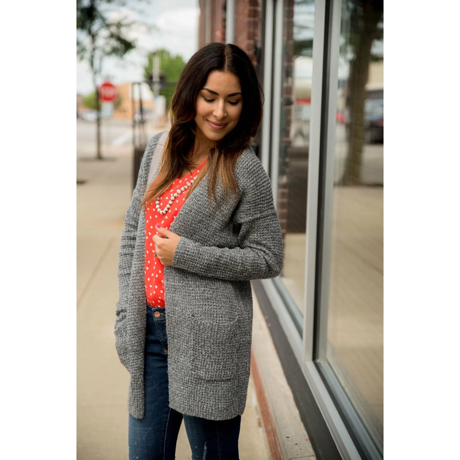 Knit Pocket Cardigan