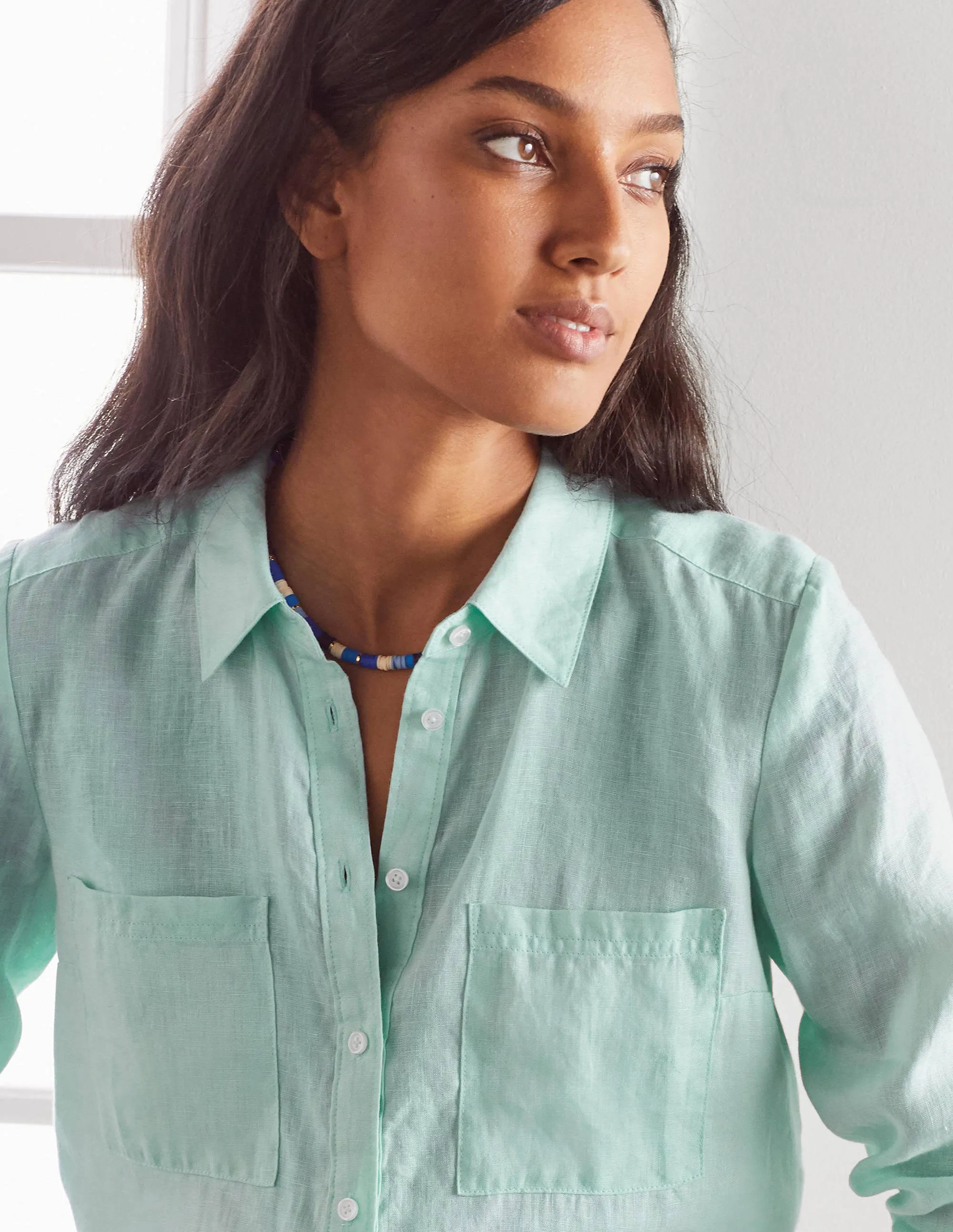 Linen Shirt-Spearmint