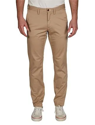 PRL Brown Classic Fit Bedford Chino Pants