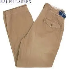 PRL Brown Classic Fit Bedford Chino Pants