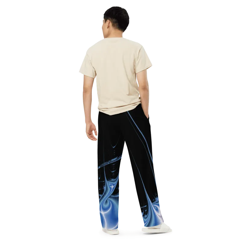 "Galactic Surge" Collection - Designer Unisex Wide Leg Pants