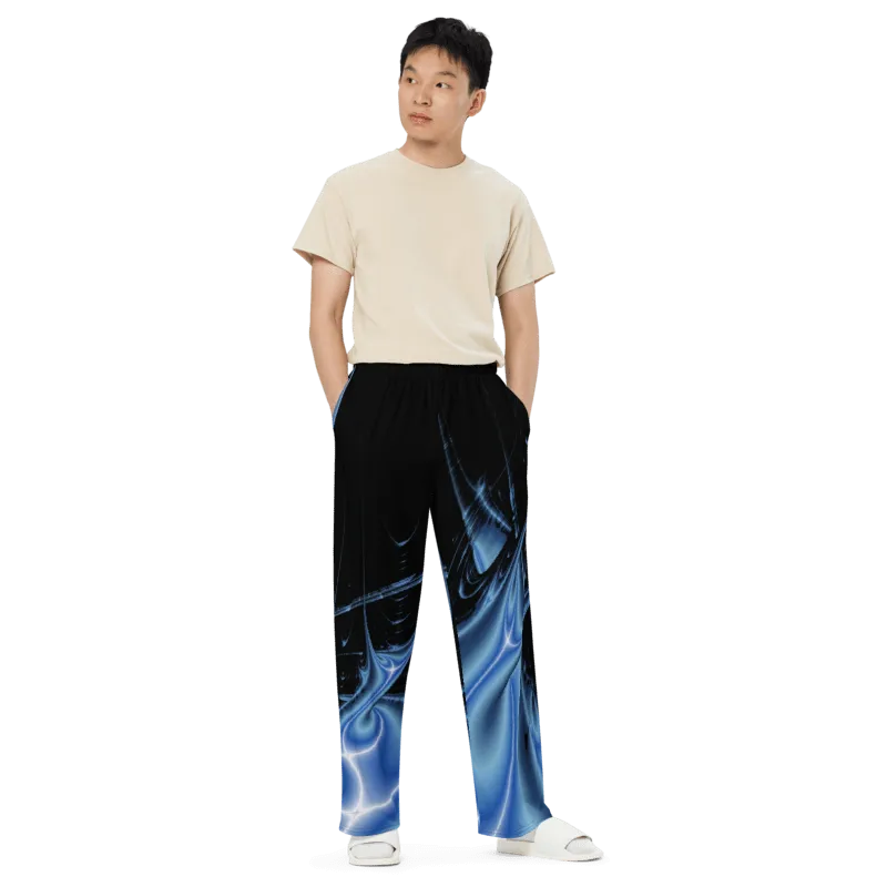 "Galactic Surge" Collection - Designer Unisex Wide Leg Pants