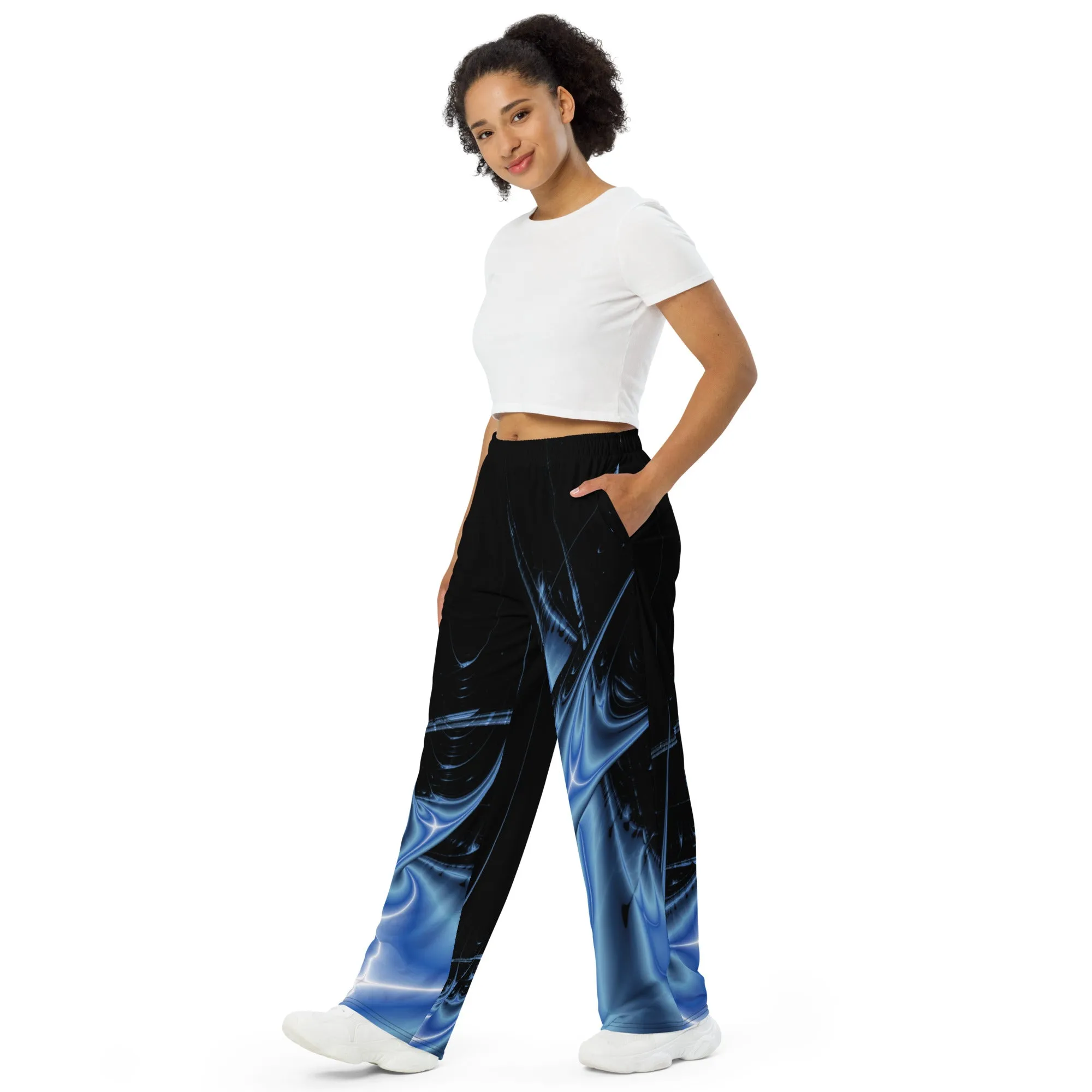 "Galactic Surge" Collection - Designer Unisex Wide Leg Pants