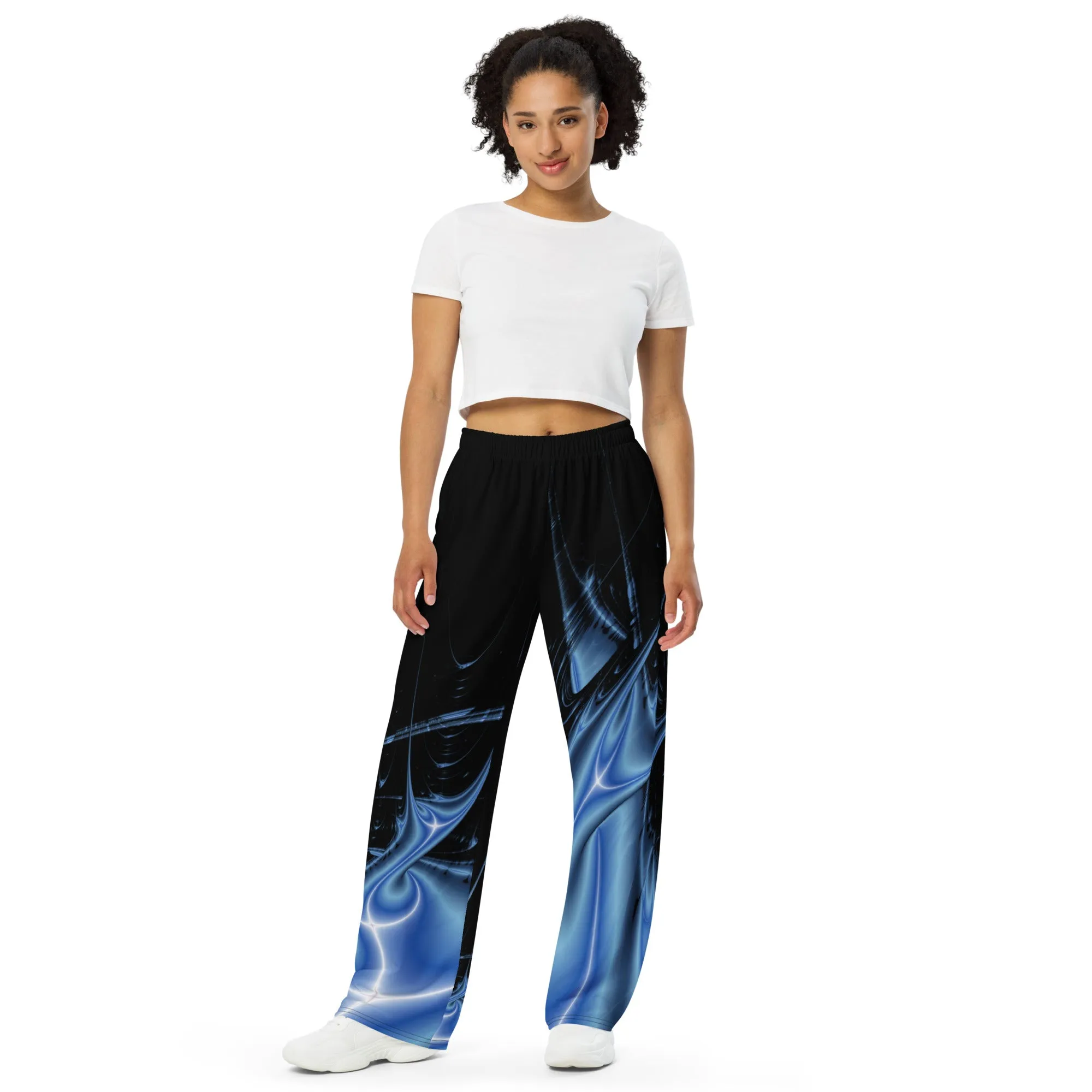 "Galactic Surge" Collection - Designer Unisex Wide Leg Pants