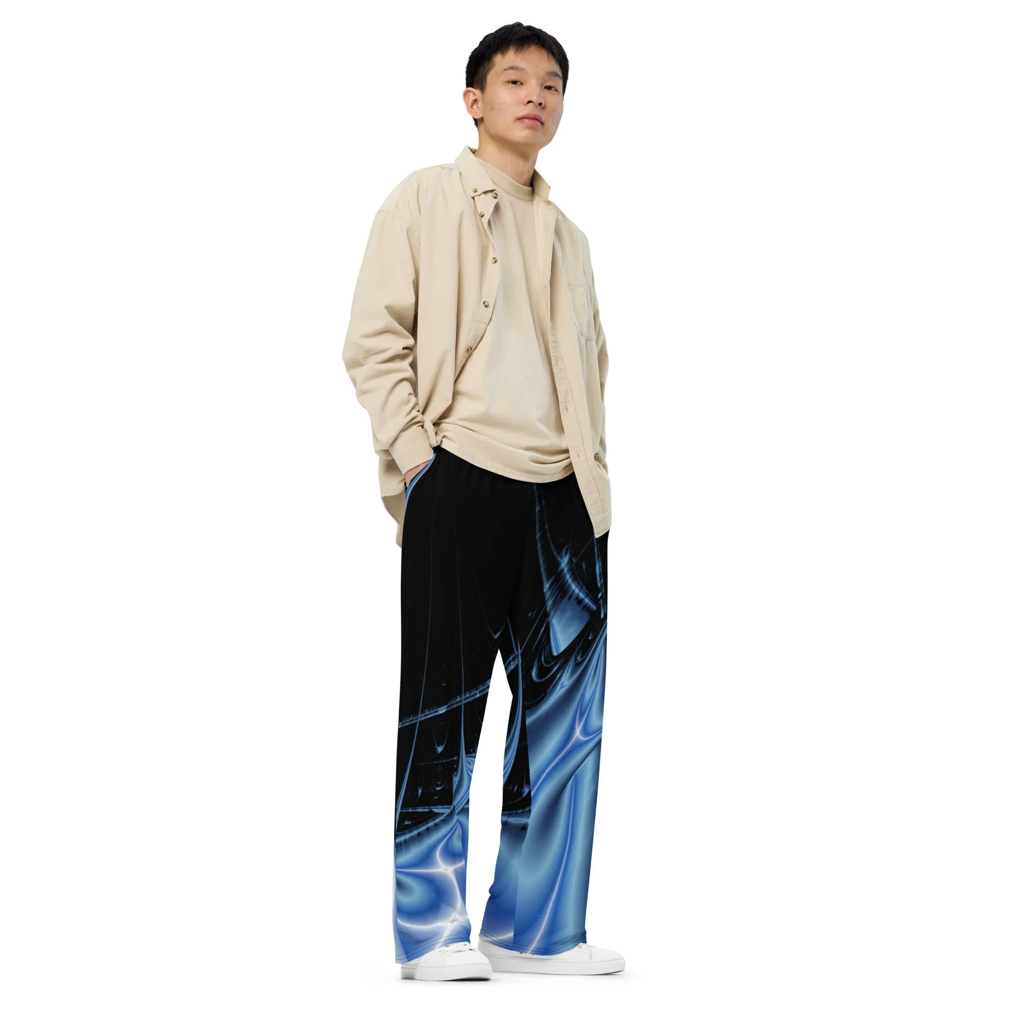 "Galactic Surge" Collection - Designer Unisex Wide Leg Pants