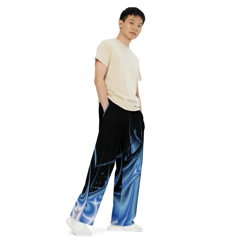 "Galactic Surge" Collection - Designer Unisex Wide Leg Pants