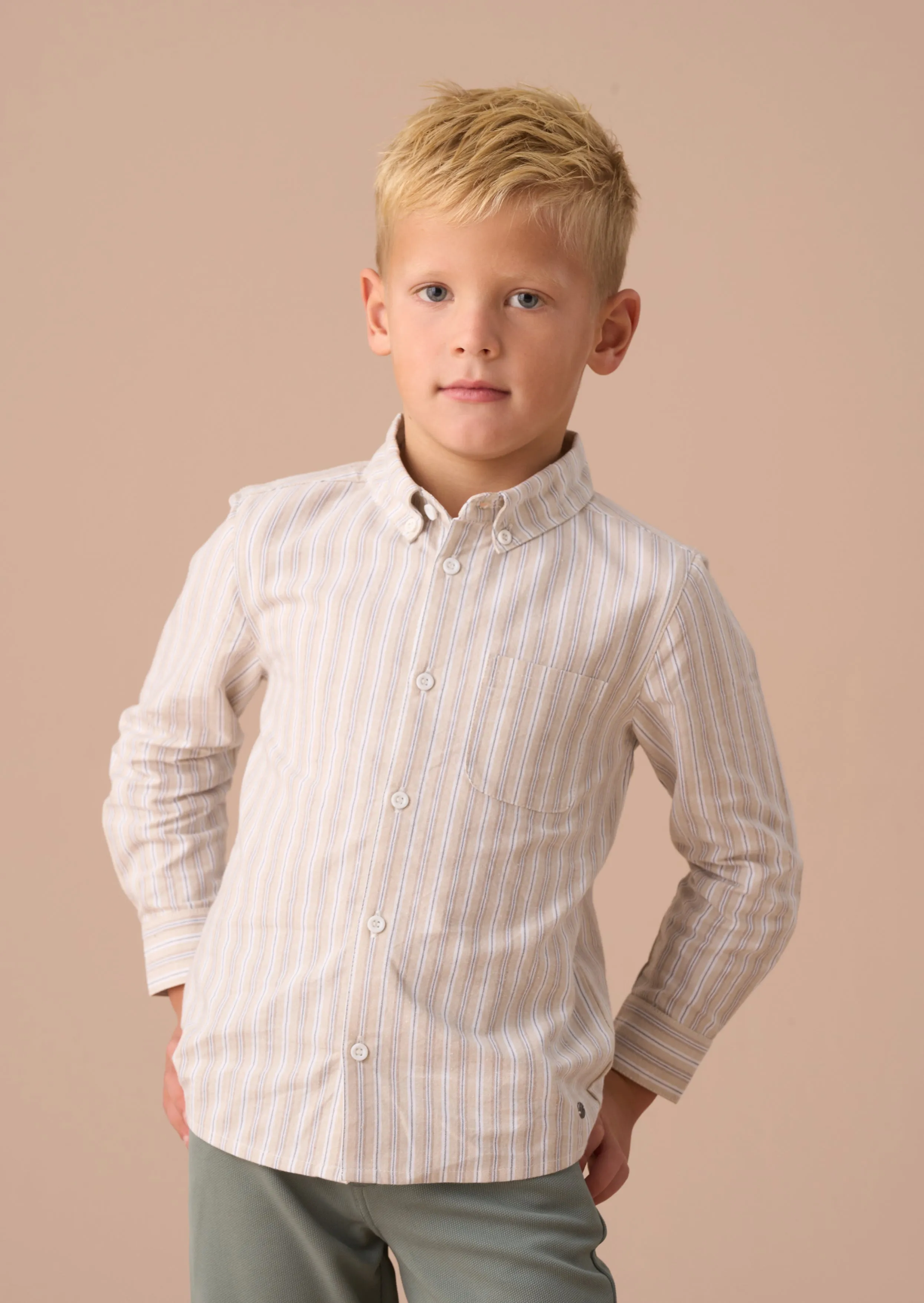 Ralph Stone Oxford Stripe Shirt