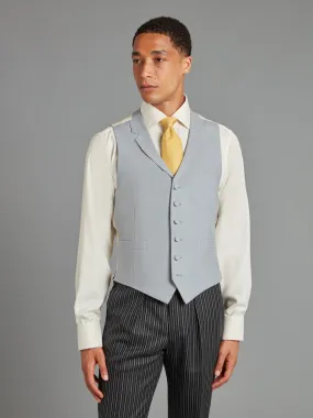 Single Breasted Wool Vest - Grey