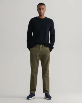 Slim Fit Twill Chino - Racing Green