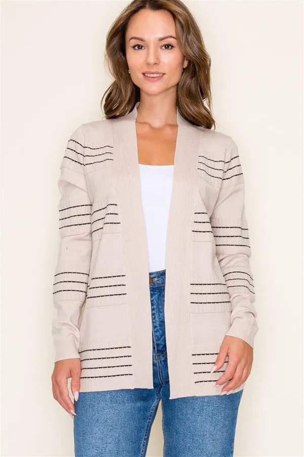 Stitched Cardigan - 4 Colors!