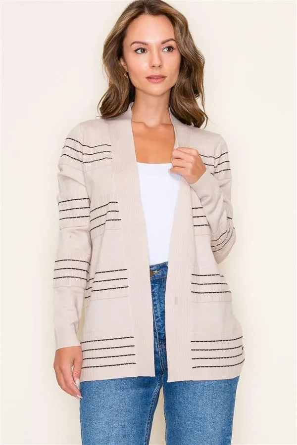 Stitched Cardigan - 4 Colors!