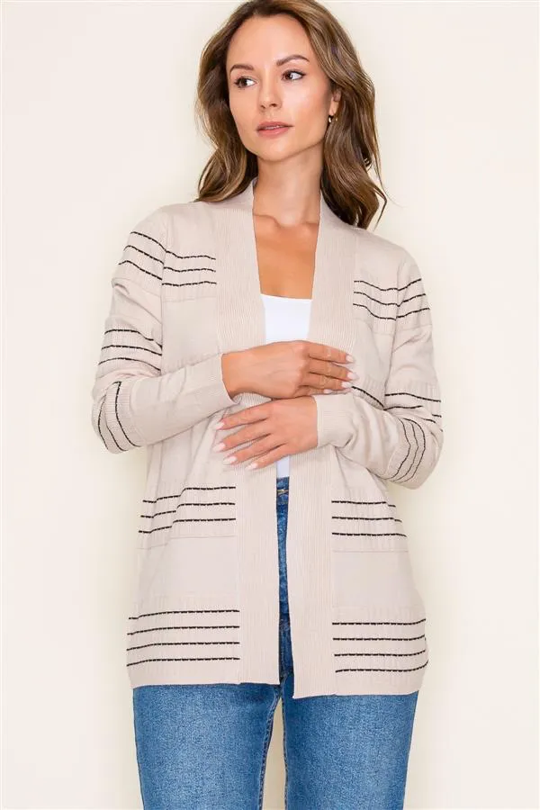 Stitched Cardigan - 4 Colors!