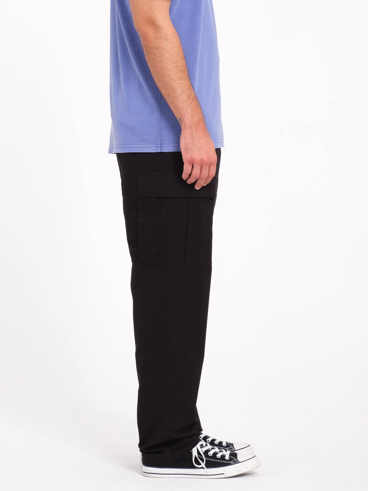 Strange Tripper Tapered Cargo Trousers - Black