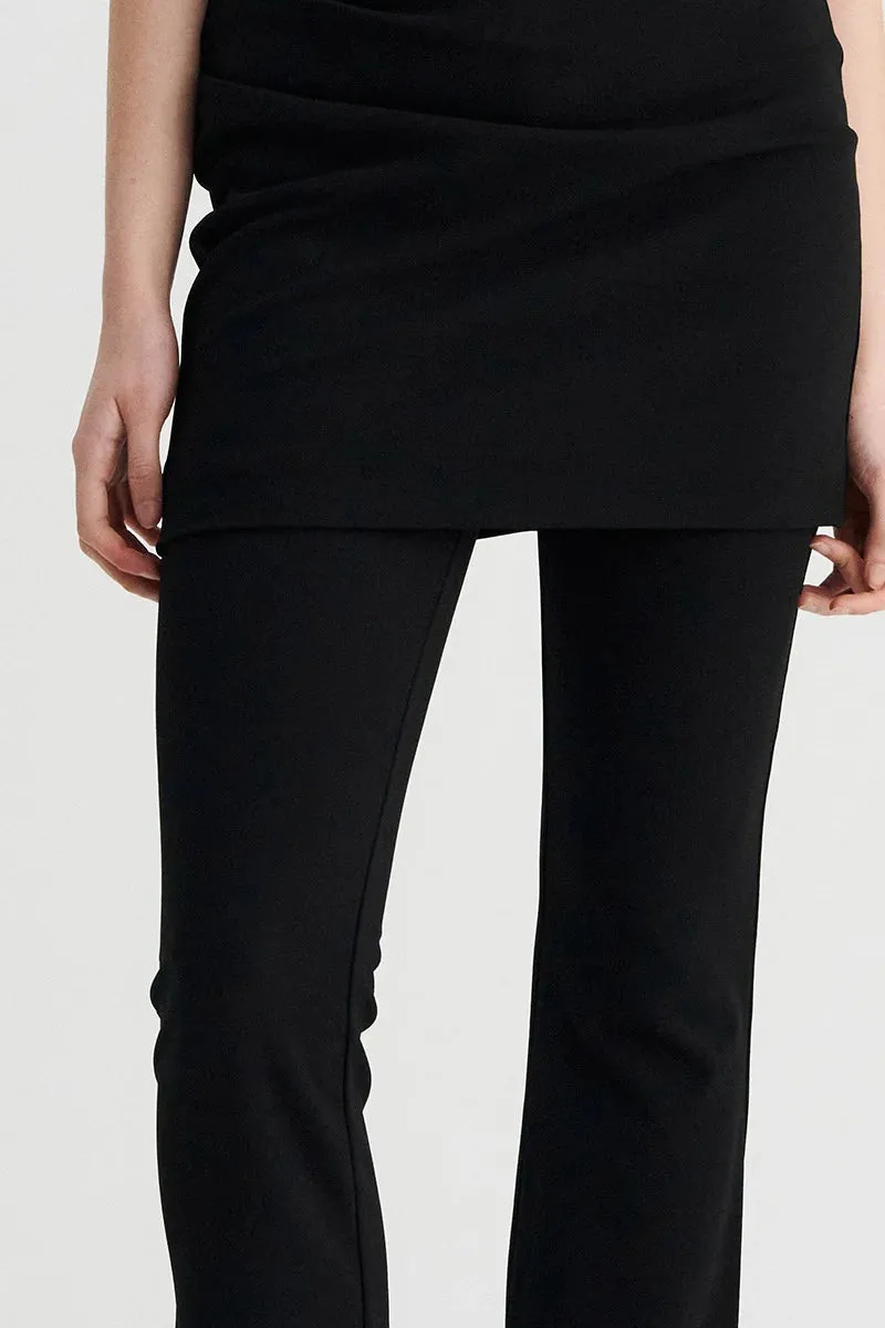 SUBOO STELLA BOOT LEG PANT IN BLACK