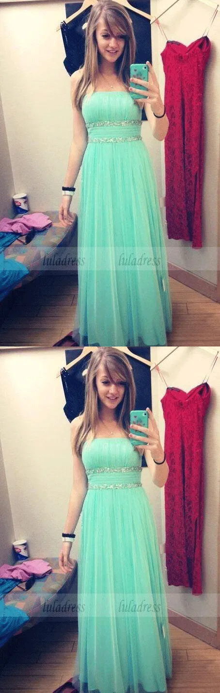 Sweetheart Evening Gowns,Modest Formal Dresses,Beaded Prom Dresses