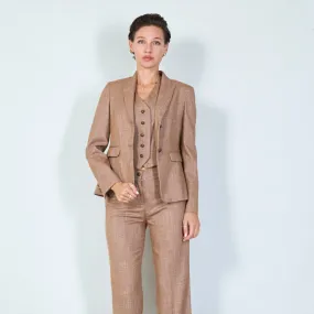 Textured tailored blazer with button details wholesale