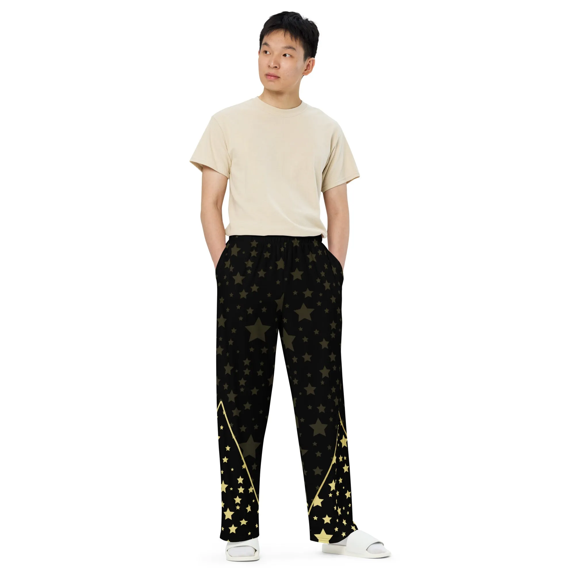 Unisex wide-leg pants