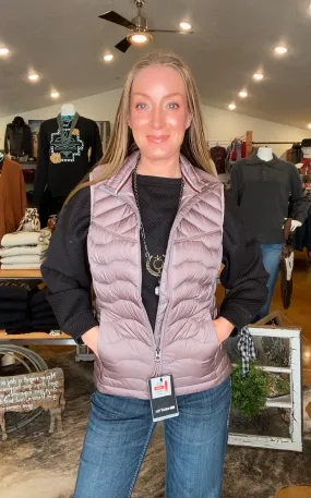 Women's Ideal Down Vest-Purple Dove