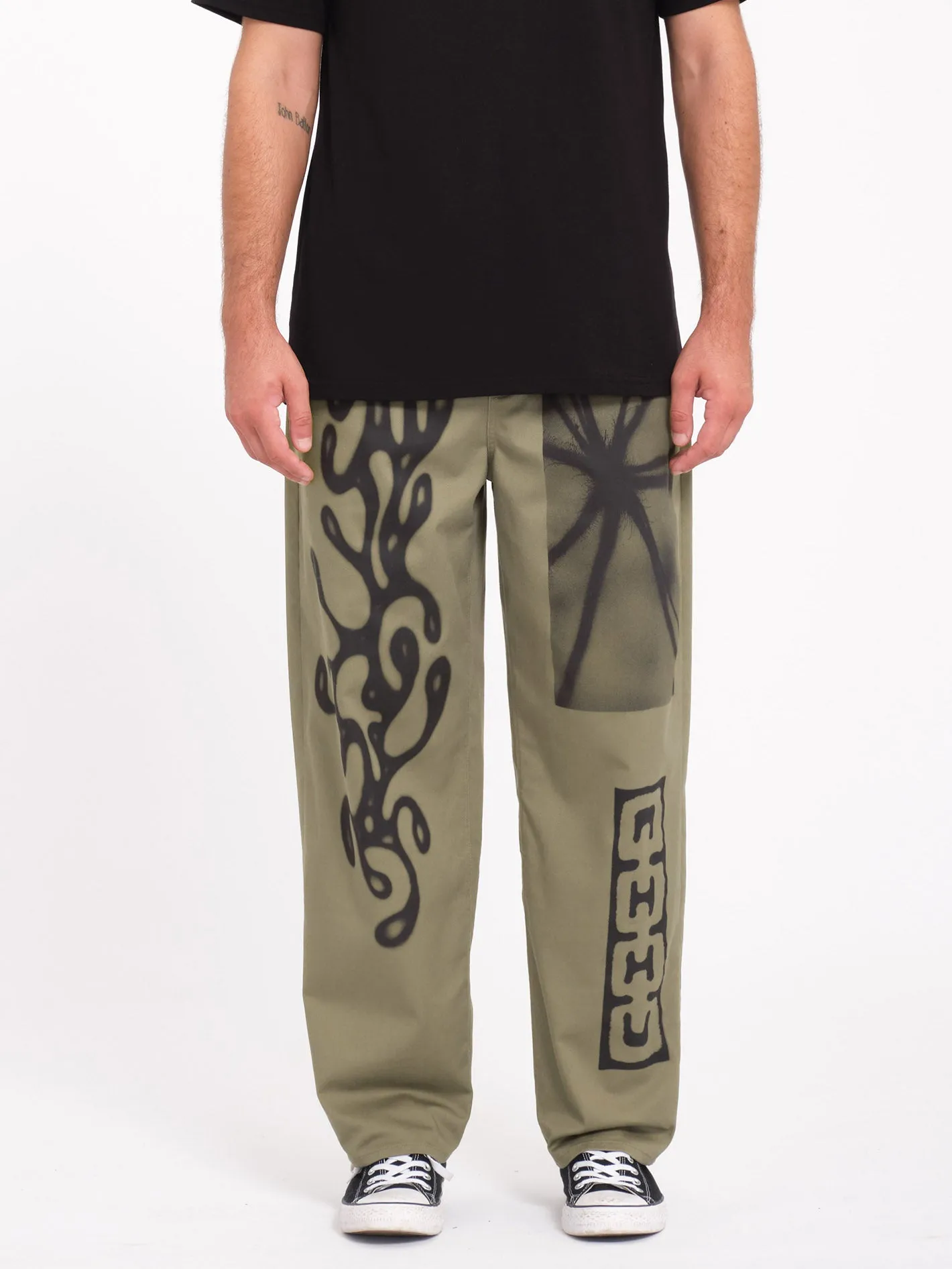 Zephyr Elastic Waist Trousers - Wintermoss